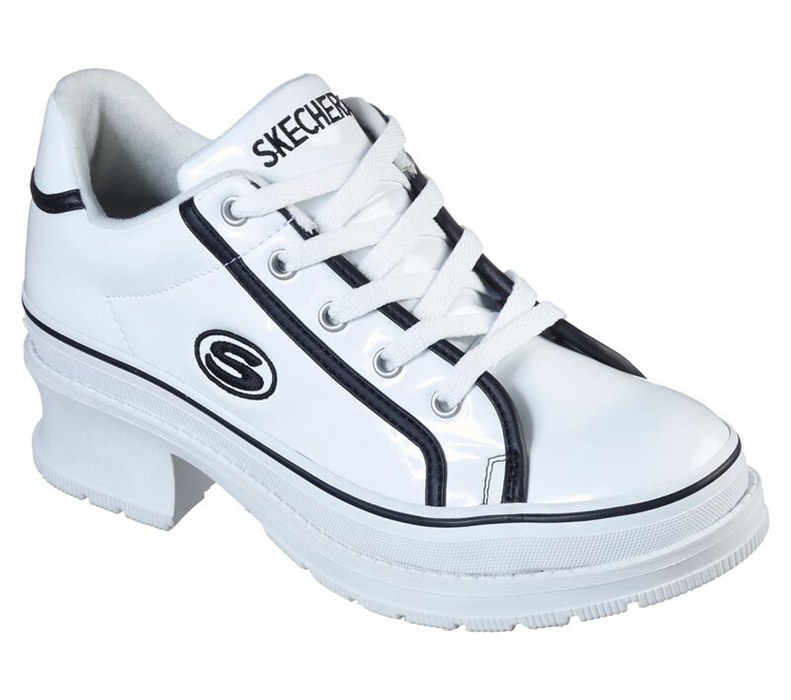 Skechers Heartbeats - Loud - Womens Sneakers White/Black [AU-PU2741]